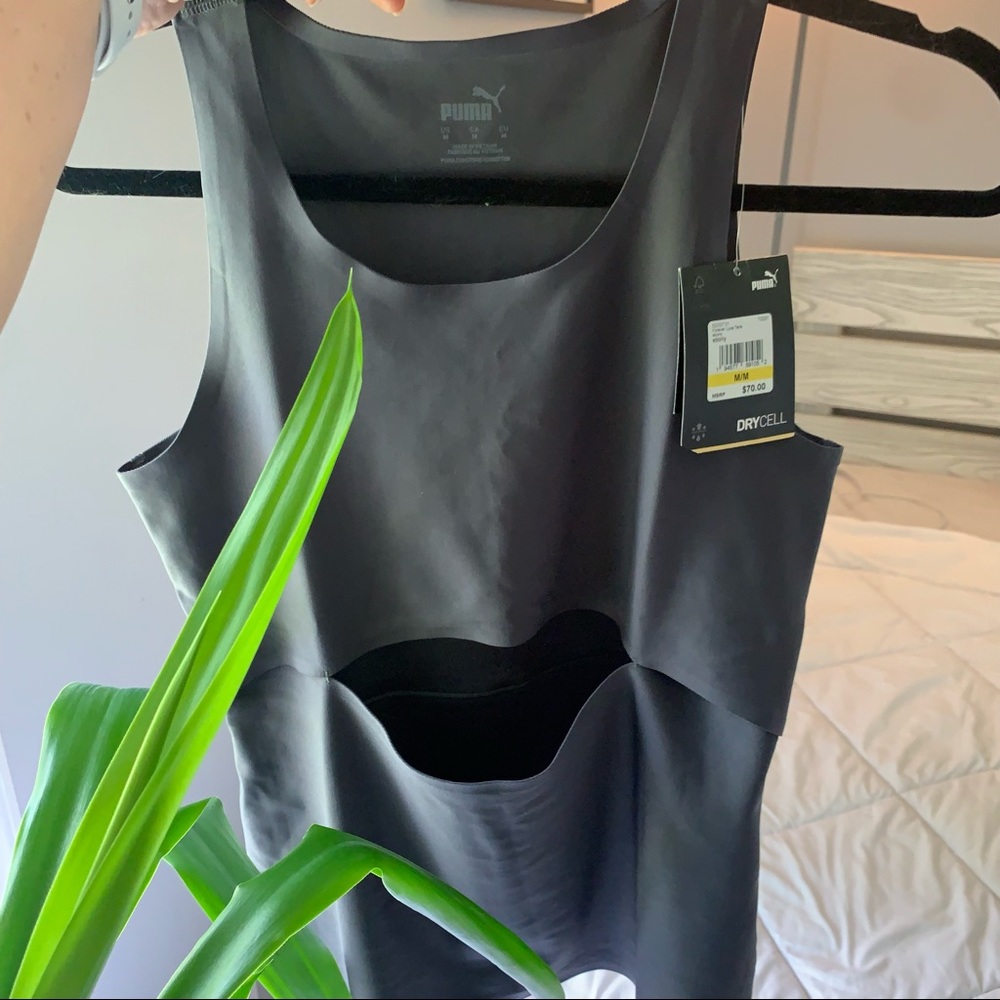✨NWT✨ PUMA DRY CELL CUT OUT SPORTS TANK ✨ GREY✨